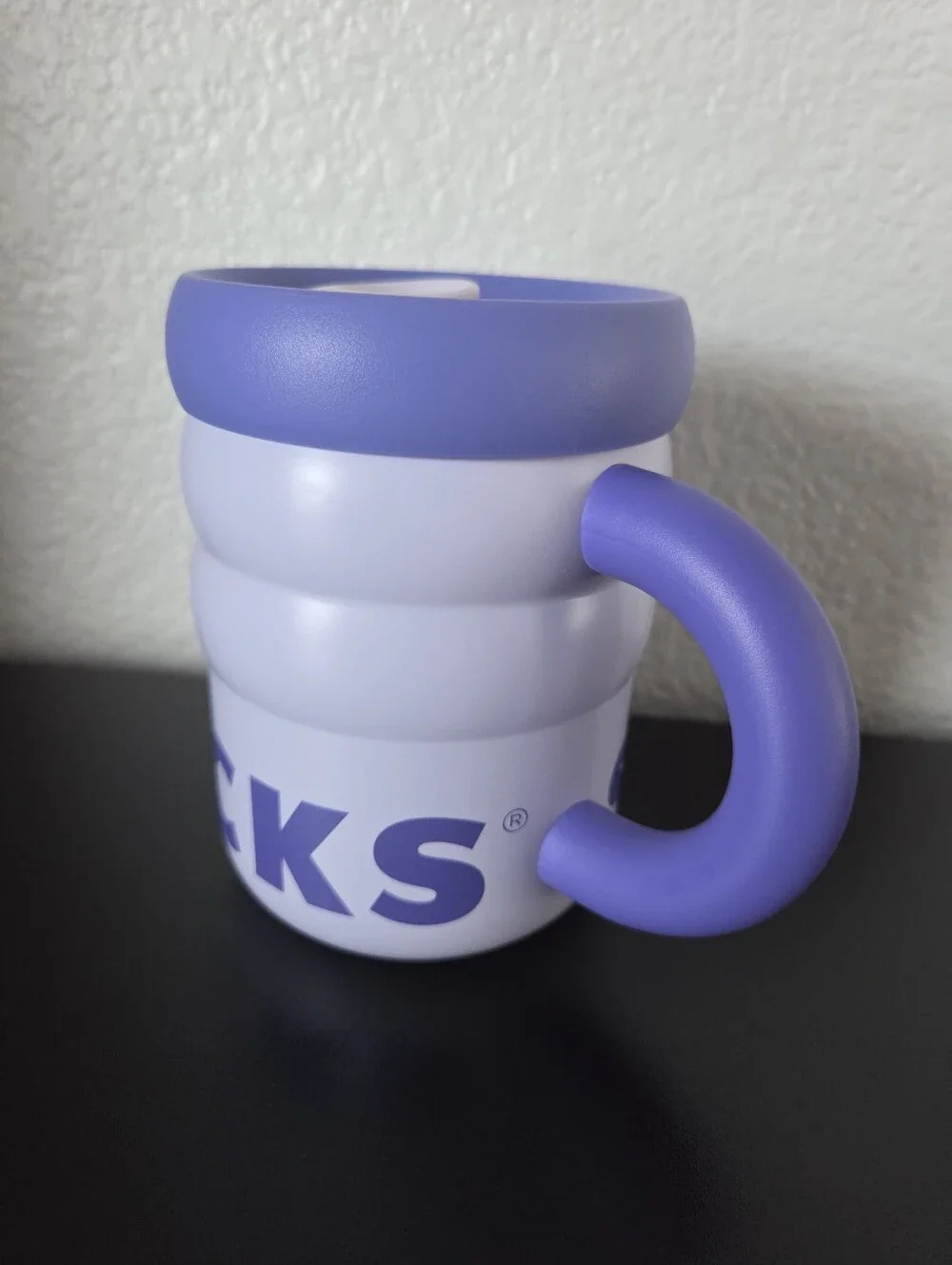 Starbucks Lilac Purple Chonky Ripple 12oz Insulated Travel Mug Cup New With Tags